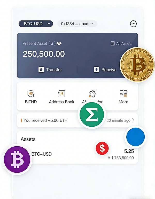 imToken钱包V2.0多重加密防护功能操作界面